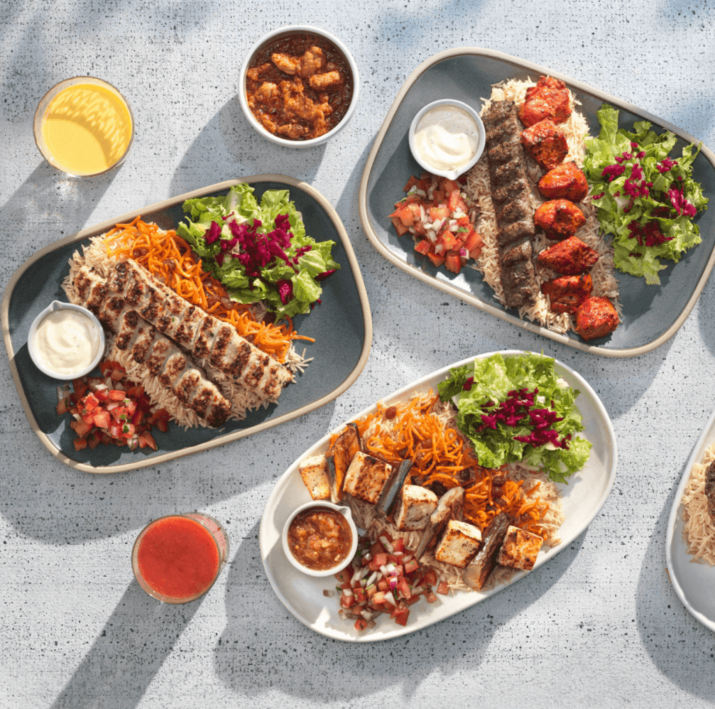 Corporate catering platter from Naan Kabob
