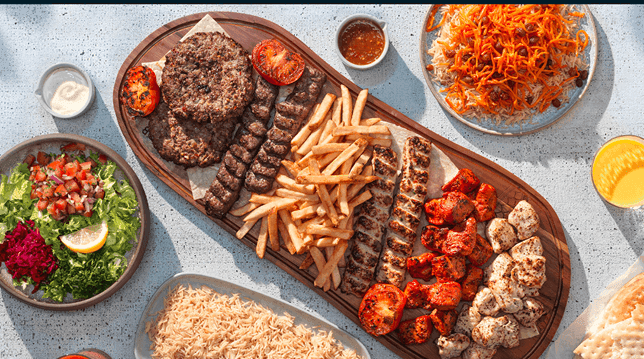 selection of halal cuisines